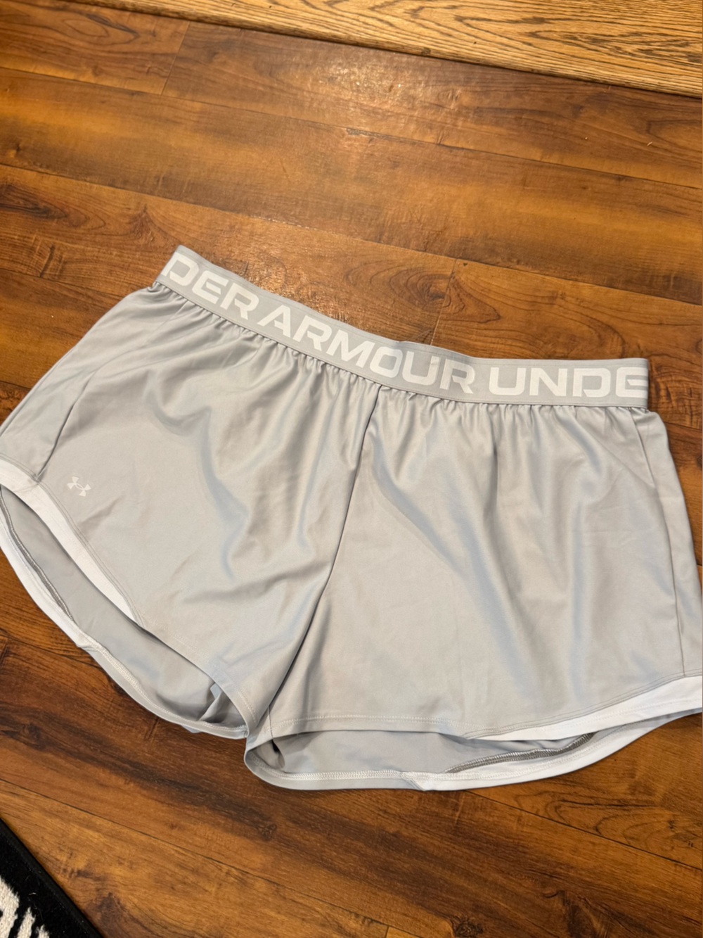 Women’s plus Under Armour Light Gray Women's Loose Performance Shorts 3X